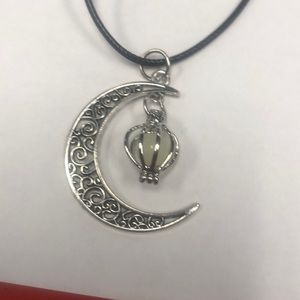Moon with pearl necklace